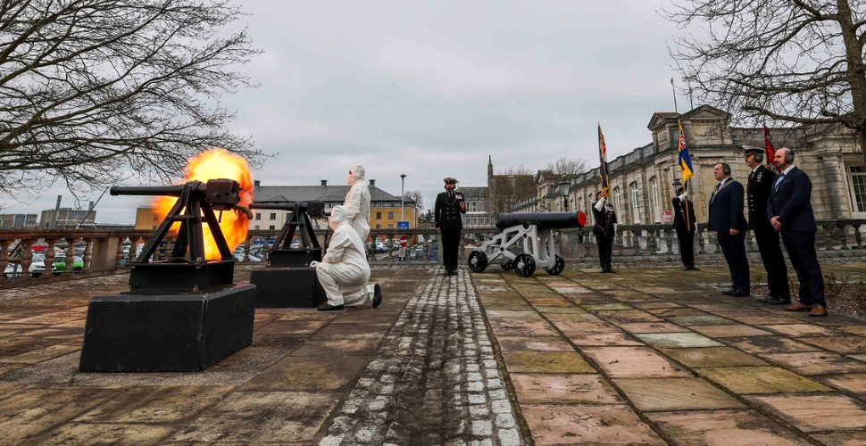 Gun fire at Armed Forces Day Launch 